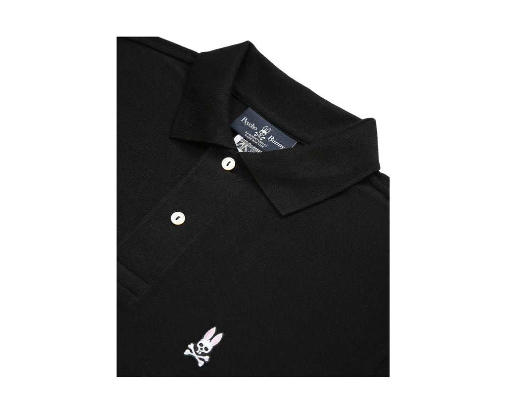 Psycho Bunny Classic Polo Men Shirt Black