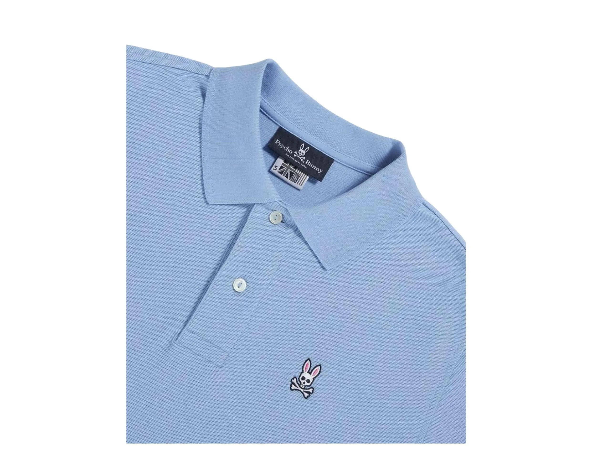 Psycho Bunny Classic Men Polo Shirt Glacial Blue