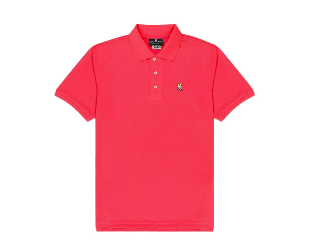 Psycho Bunny Belfry Sports Men Polo Shirt Diva Pink