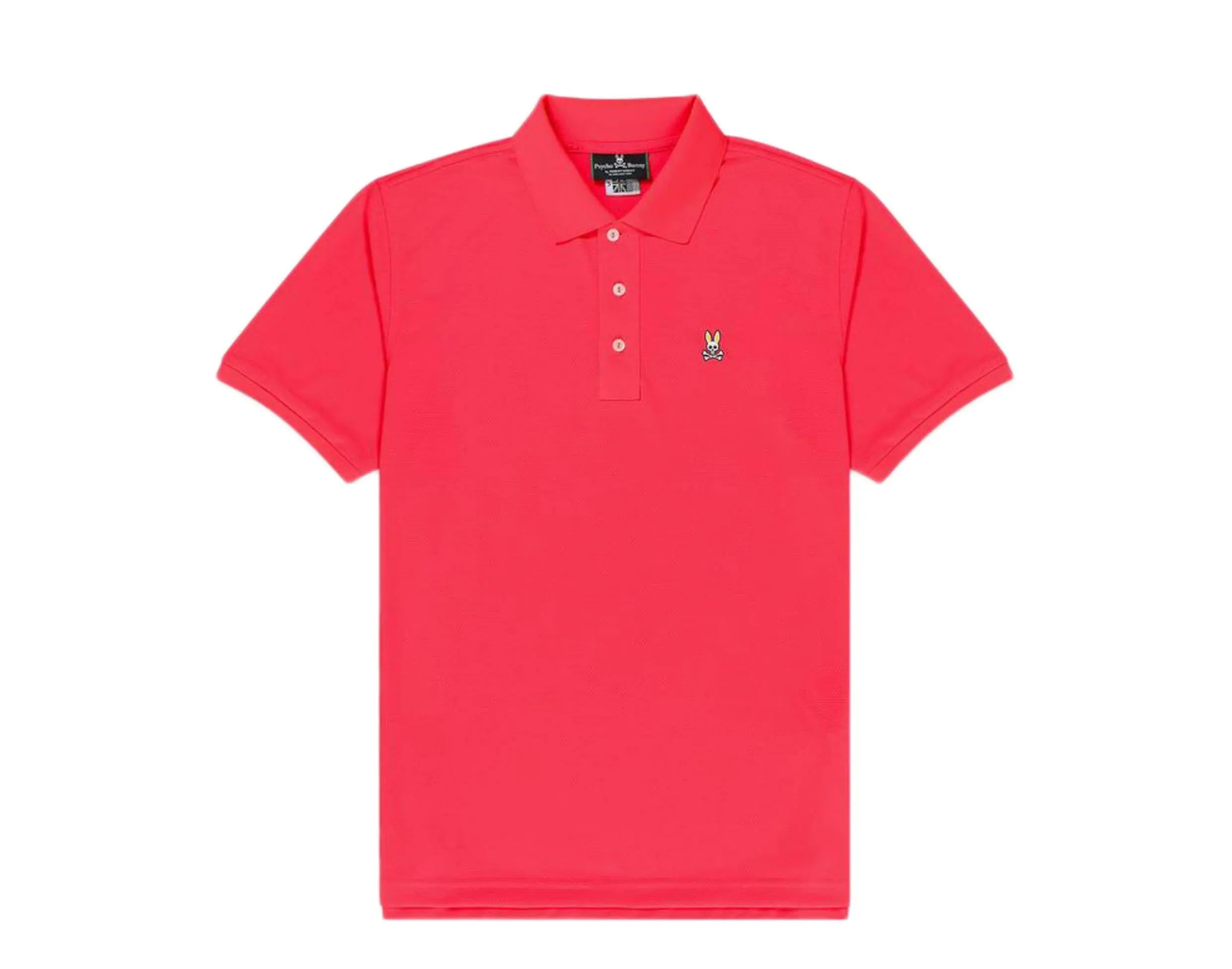 Psycho Bunny Belfry Sports Men Polo Shirt Diva Pink