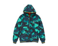 Psycho Bunny Urswick Camo Men Puffer Jacket Midnight Ocean
