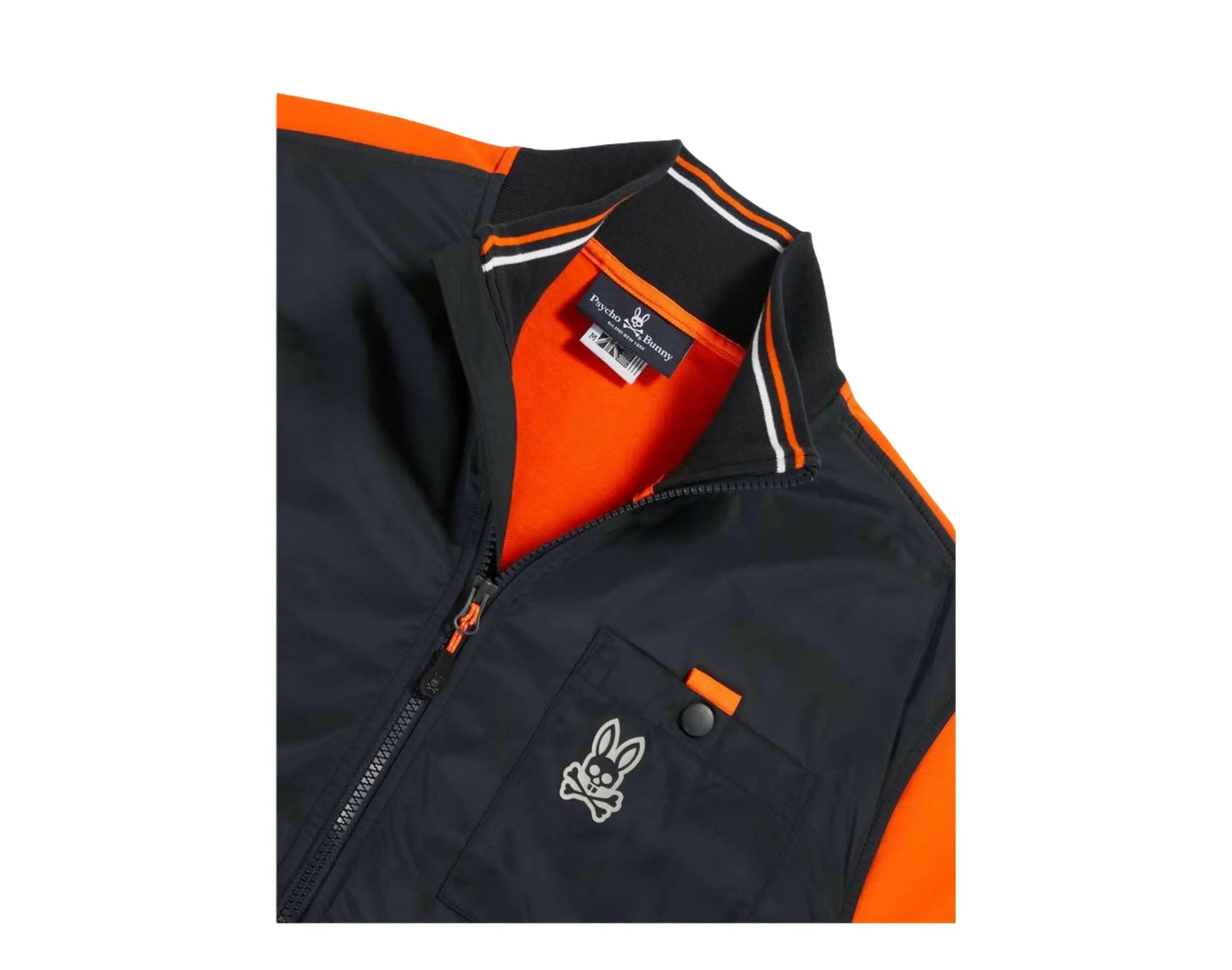 Psycho Bunny Newton Men Jacket Brilliant Orange