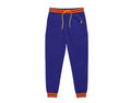 Psycho Bunny Warwick Color‑Block Logo Men Jogger Pants Bold Blue