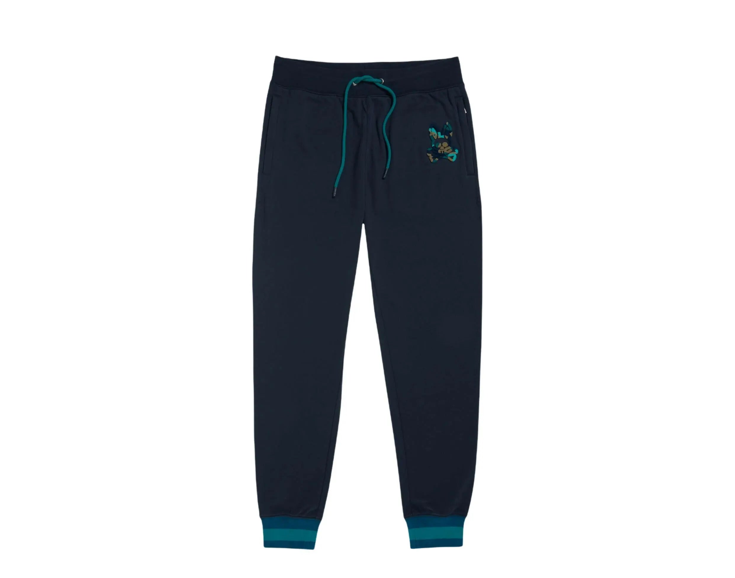 Psycho Bunny Howgate Camo Men Jogger Pants Navy