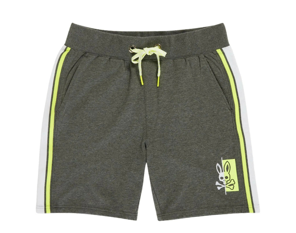 Psycho Bunny Dovedale Men Shorts Heather Storm Grey/Lime