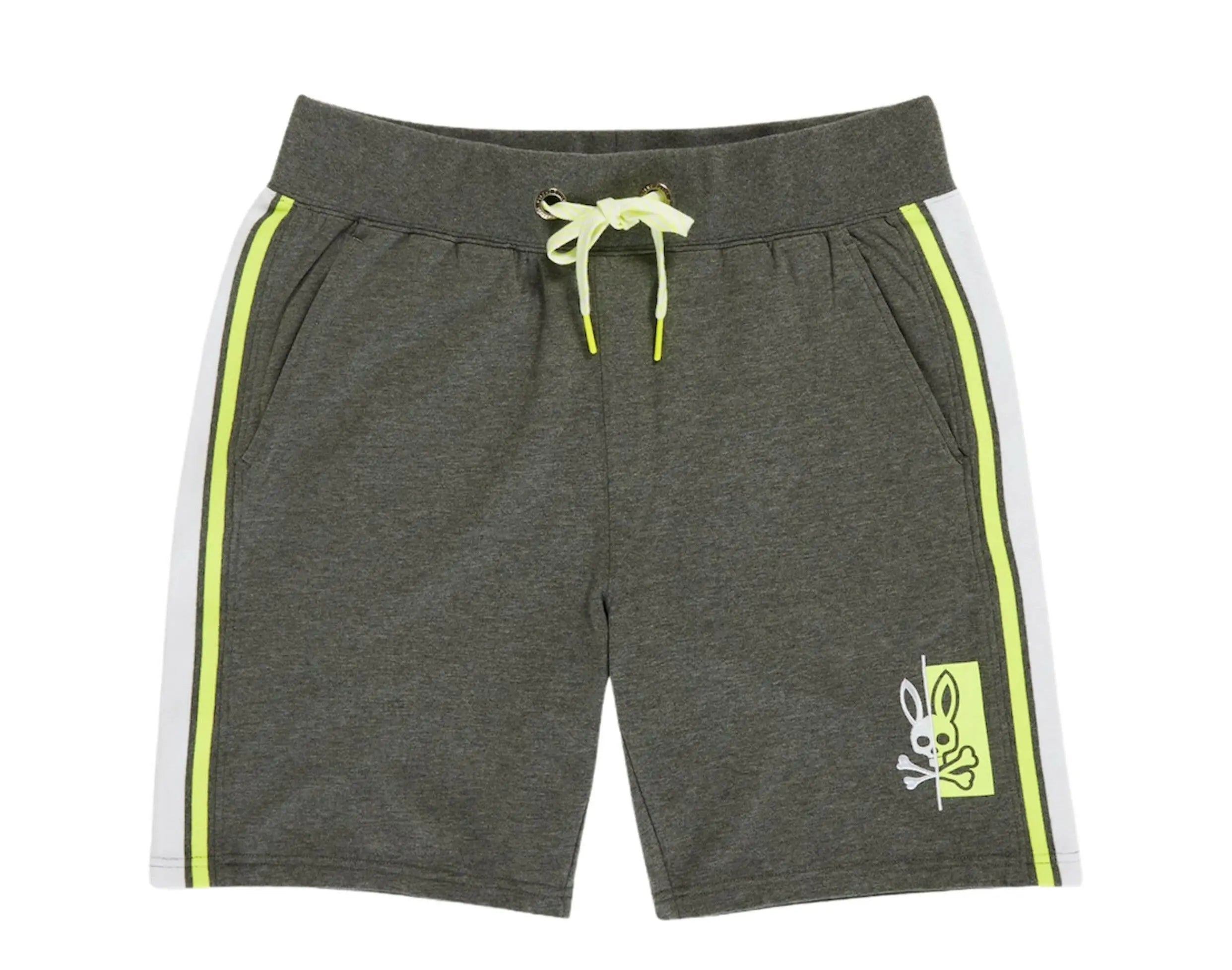 Psycho Bunny Dovedale Men Shorts Heather Storm Grey/Lime