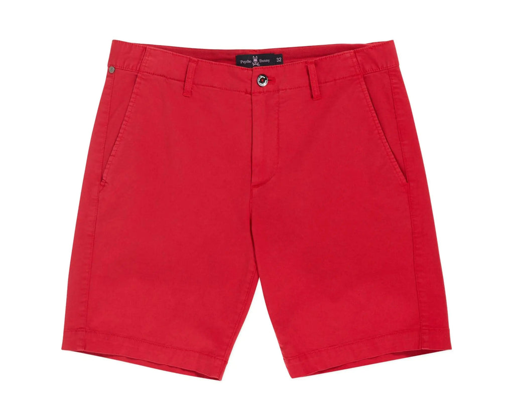 Psycho Bunny Diego Men Chino Shorts Brilliant Red