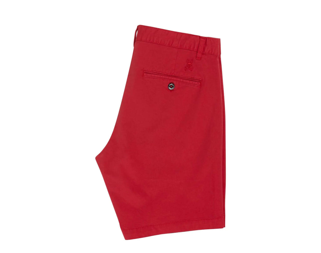 Psycho Bunny Diego Men Chino Shorts Brilliant Red