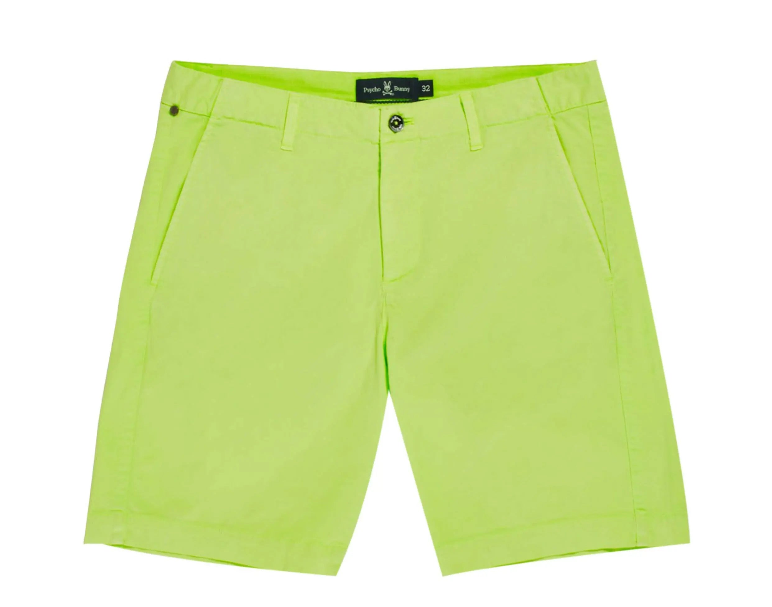 Psycho Bunny Diego Men Shorts Electric Lime