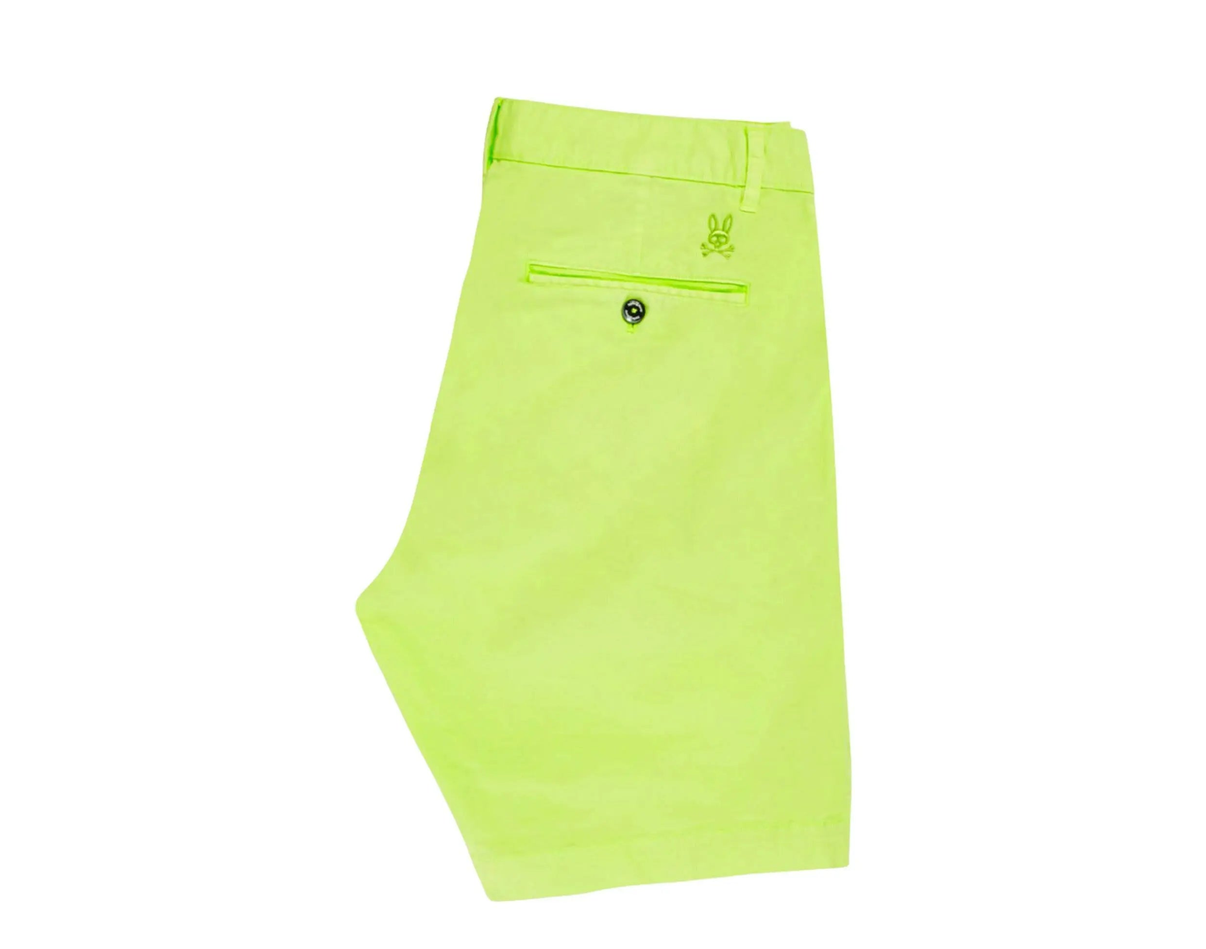 Psycho Bunny Diego Men Shorts Electric Lime