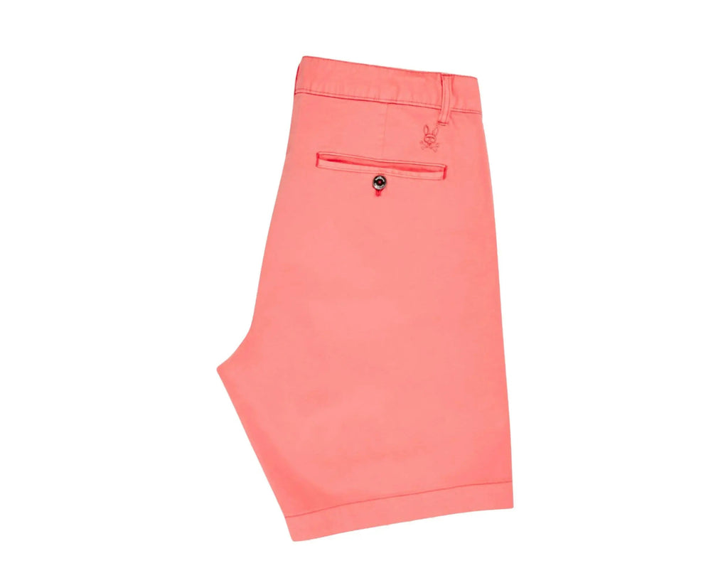 Psycho Bunny Diego Men Chino Shorts Neon Coral