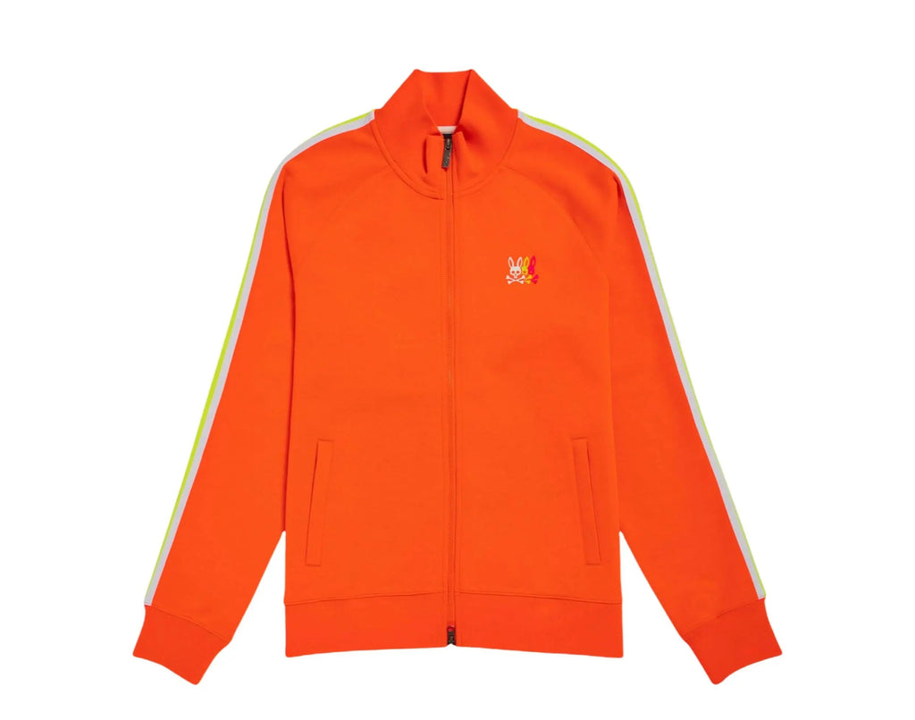 Psycho Bunny Abbott Men Track Jacket Neon Flame