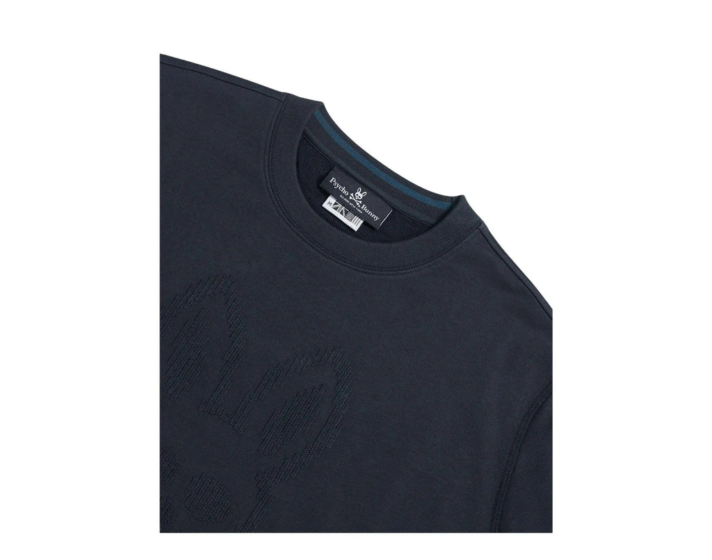 Psycho Bunny Siddick Logo Men Sweatshirt Navy
