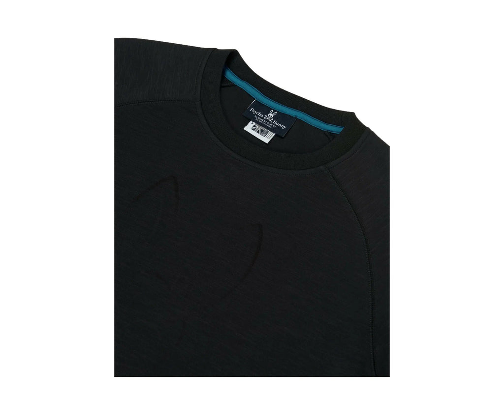 Psycho Bunny Folgate Embossed Logo Men Sweatshirt Black