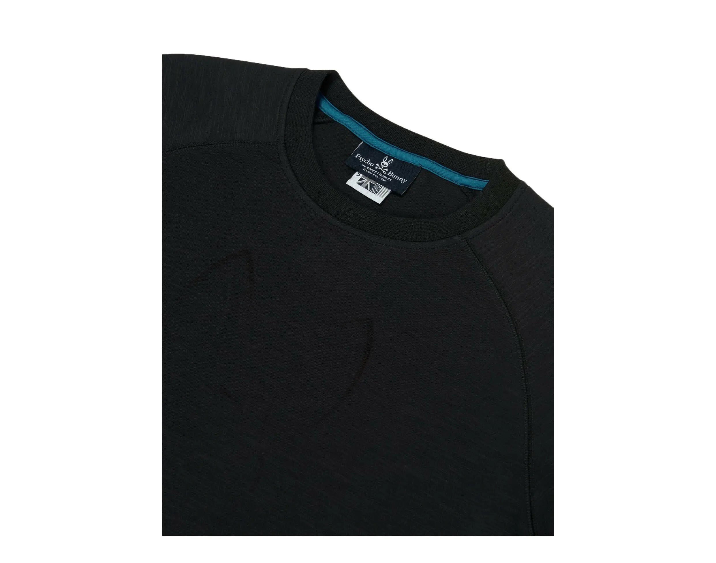 Psycho Bunny Folgate Embossed Logo Men Sweatshirt Black