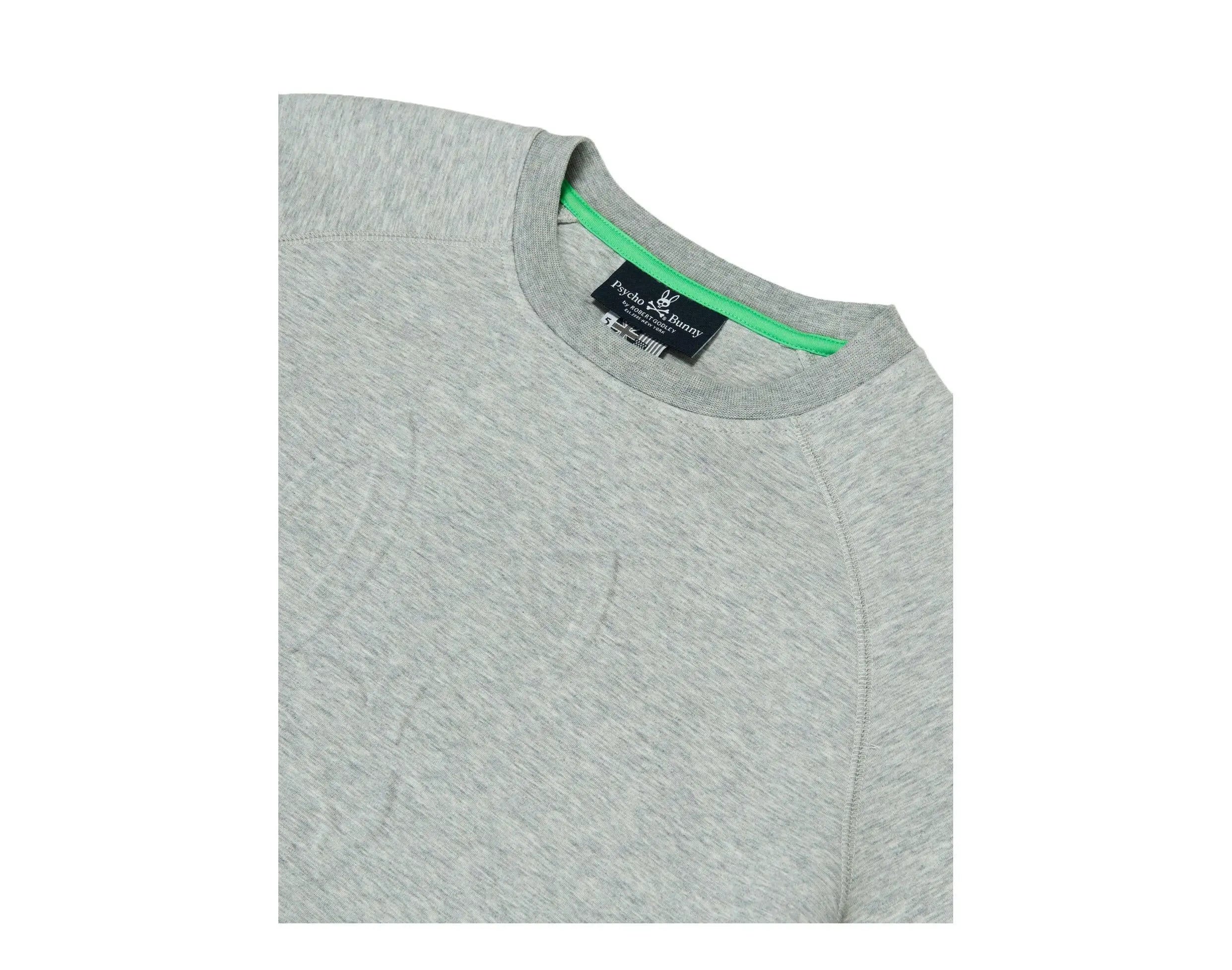 Psycho Bunny Folgate Embossed Logo Men Sweatshirt Heather Grey
