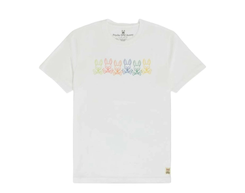 Psycho Bunny Barbon Graphic Men T‑Shirt White