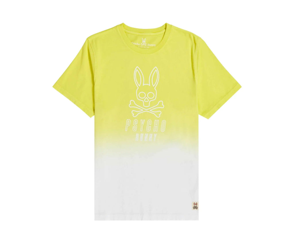 Psycho Bunny Fairbanks Men T‑Shirt Lemon Tonic