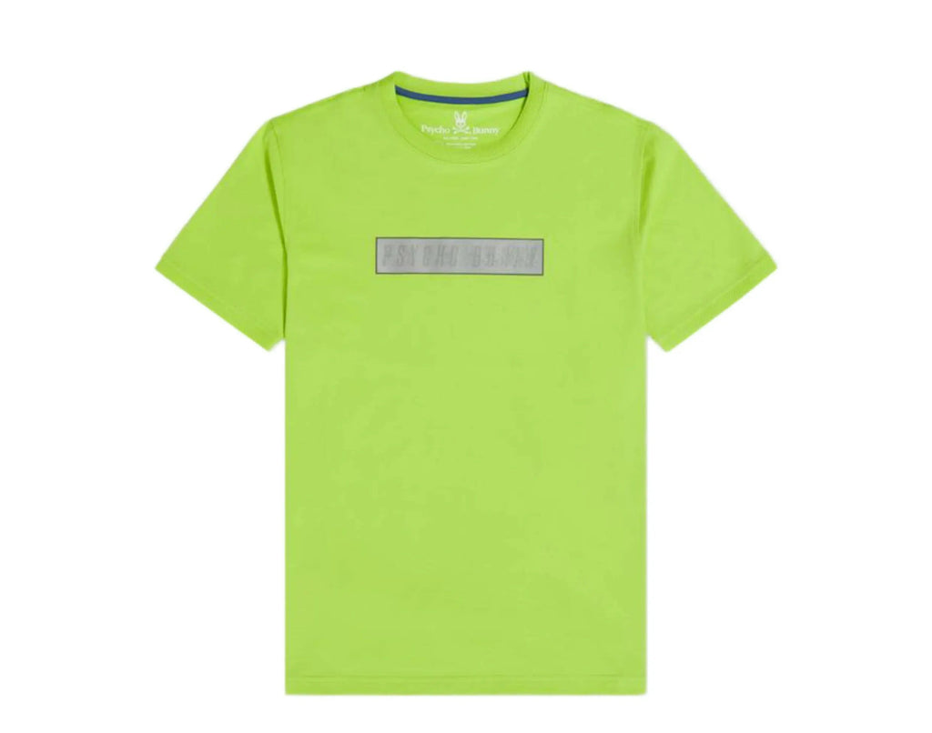 Psycho Bunny Rushup Reflective Men T-Shirt Safety Yellow