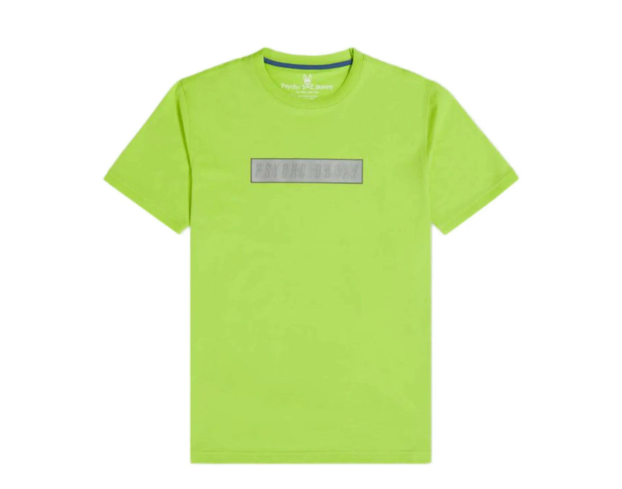 Psycho Bunny Rushup Reflective Men T-Shirt Safety Yellow