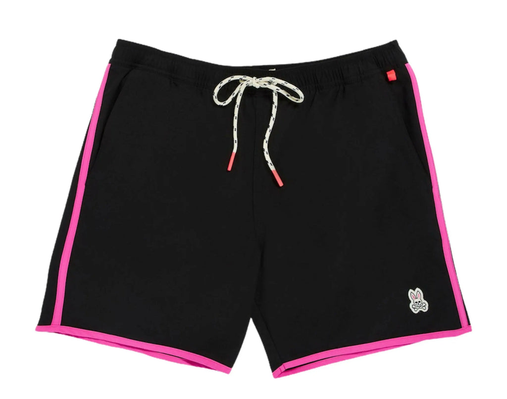 Psycho Bunny Holloway Men Swim Trunks Black