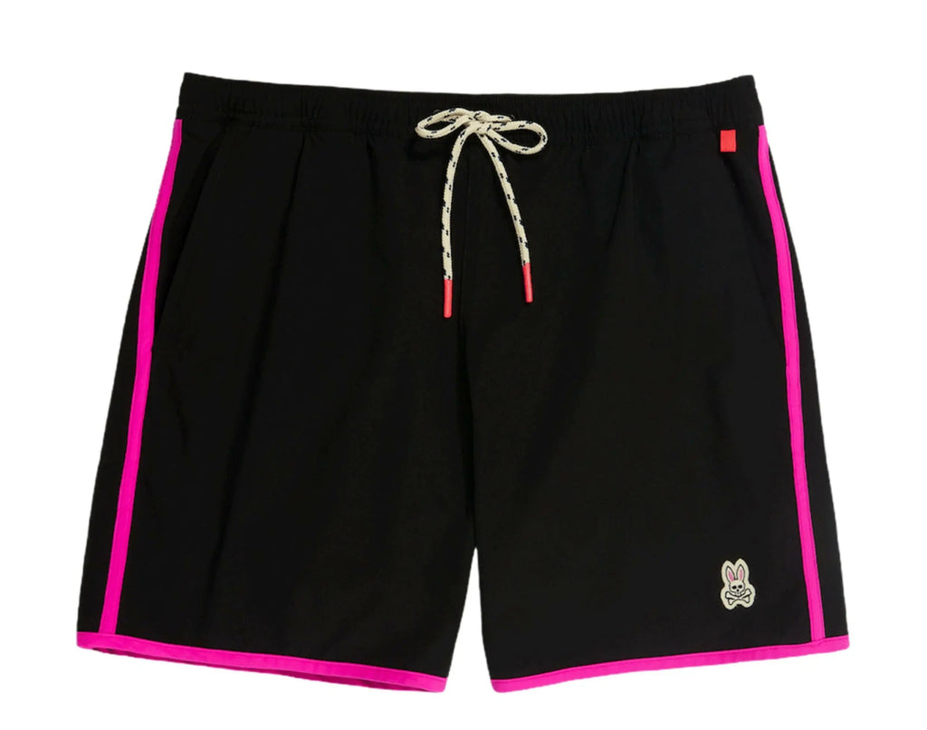Psycho Bunny Holloway Men Swim Trunks Black