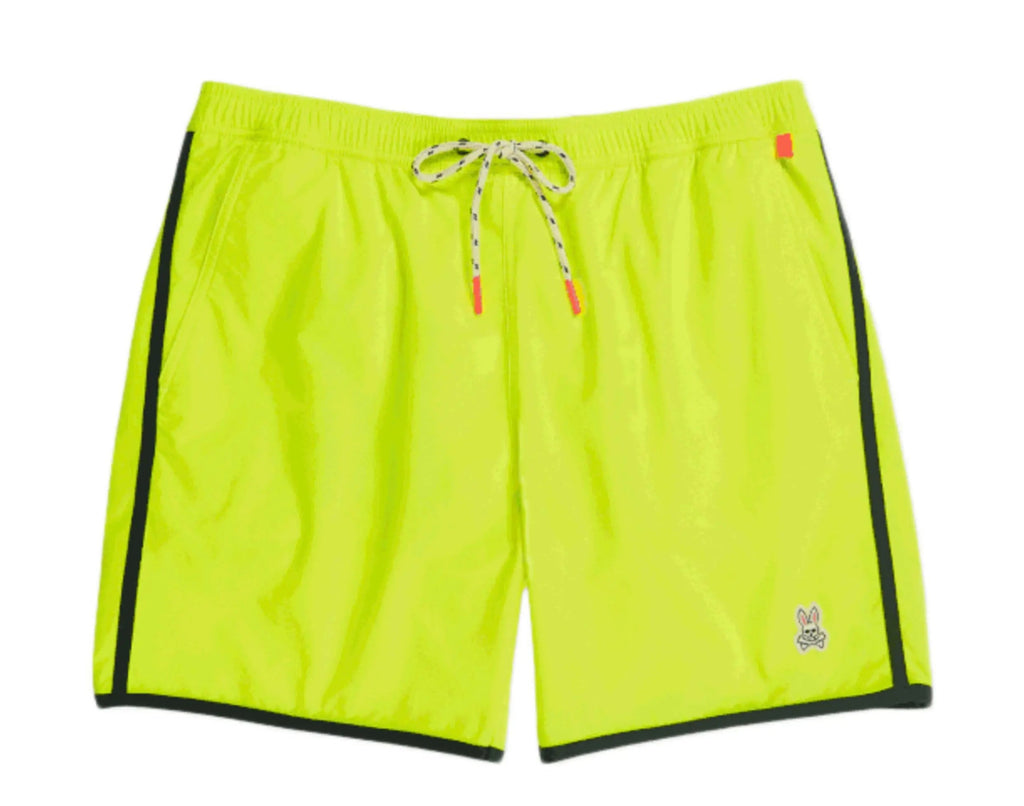 Psycho Bunny Holloway Men Swim Trunks Safety Yellow