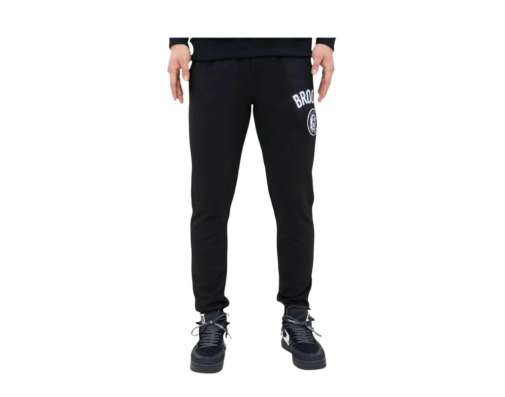 Pro Standard NBA Brooklyn Nets Stacked Logo Men Sweatpants Black