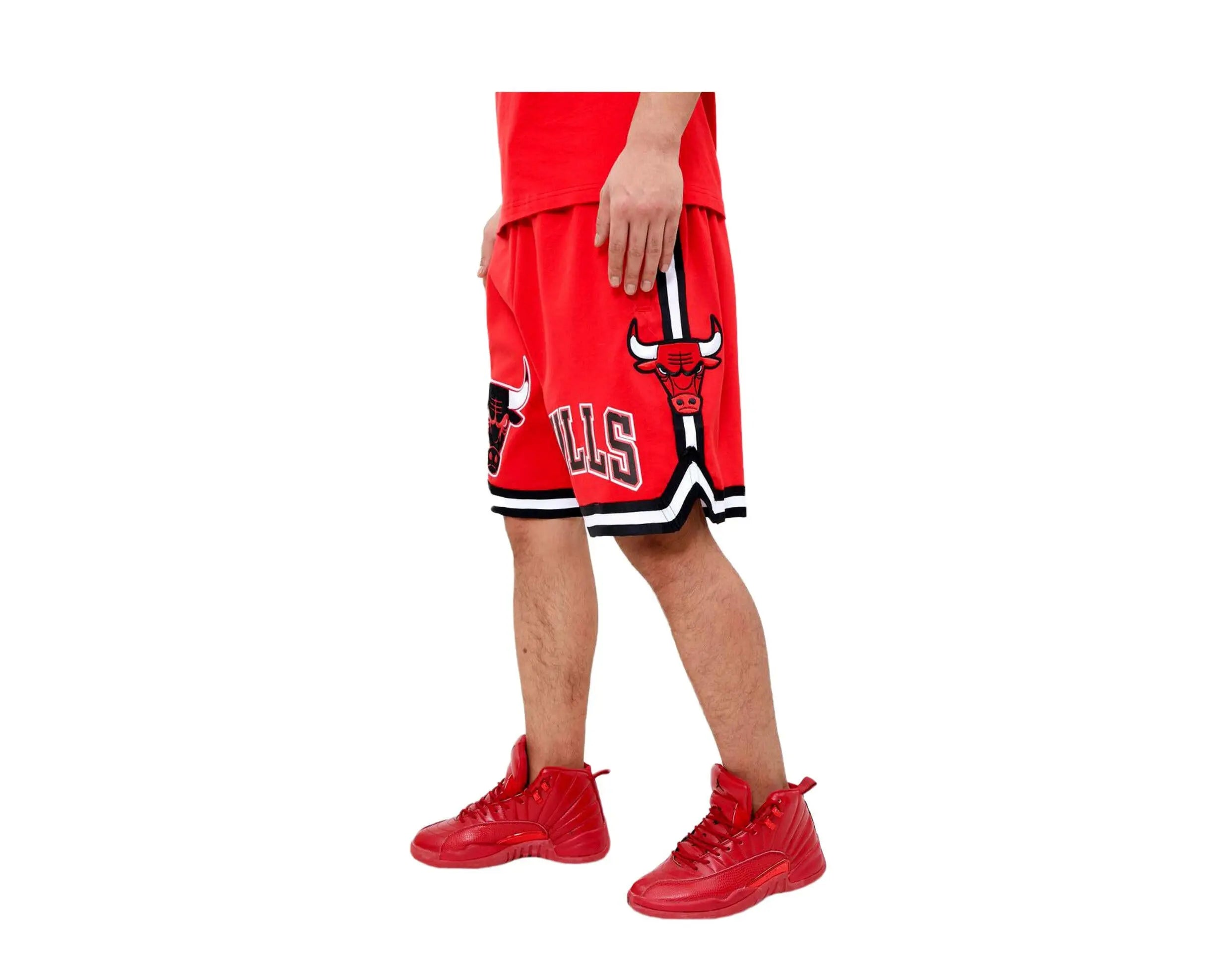 Pro Standard Chicago Bulls Classic Chenille Men Shorts Red