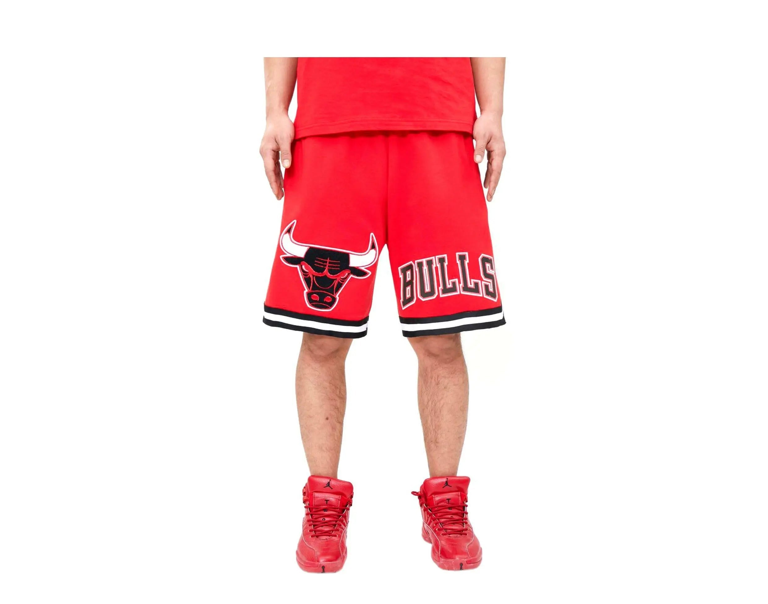 Pro Standard Chicago Bulls Classic Chenille Men Shorts Red