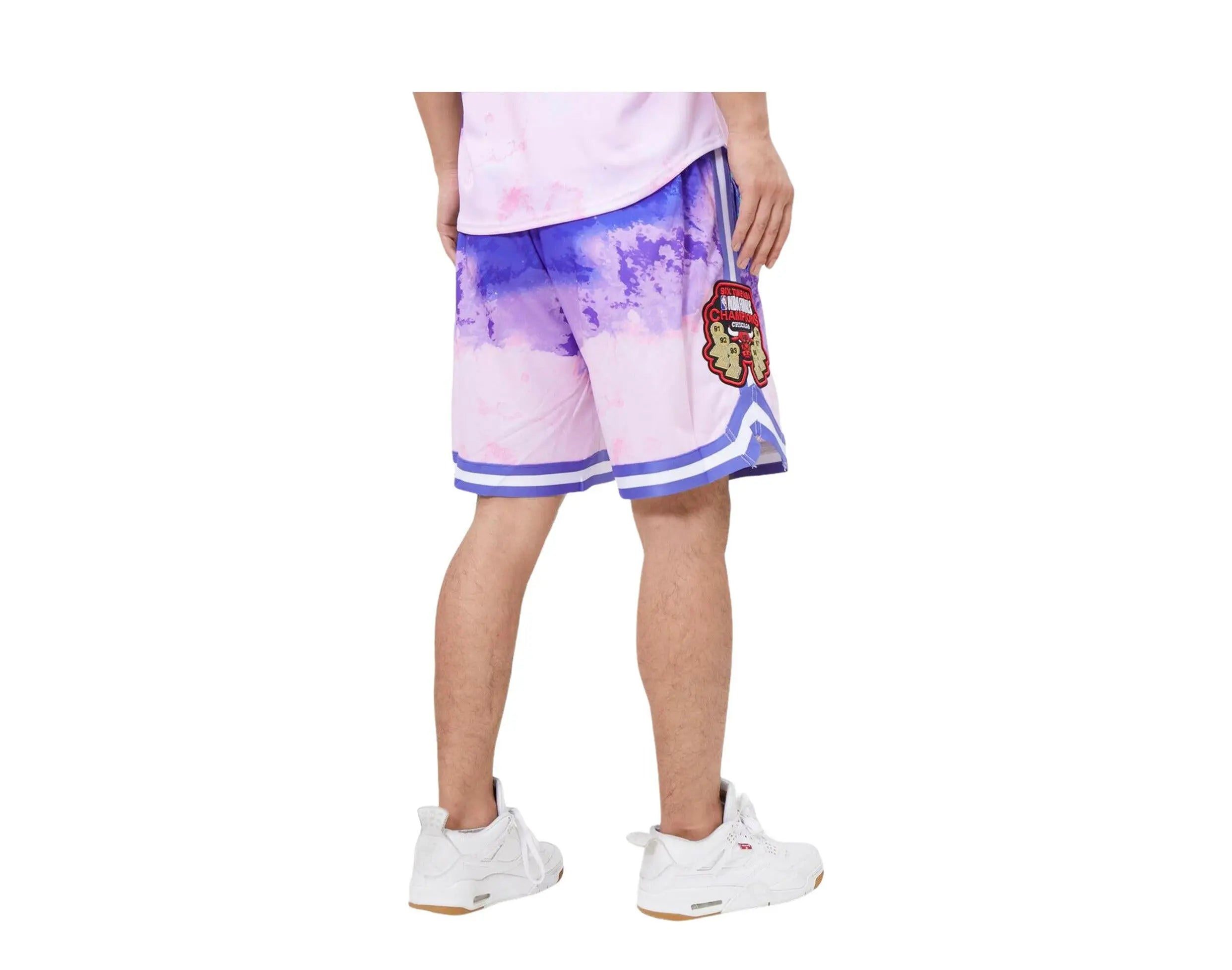 Pro Standard Chicago Bulls Pro Team Pink Dye Men Shorts Pink Dye