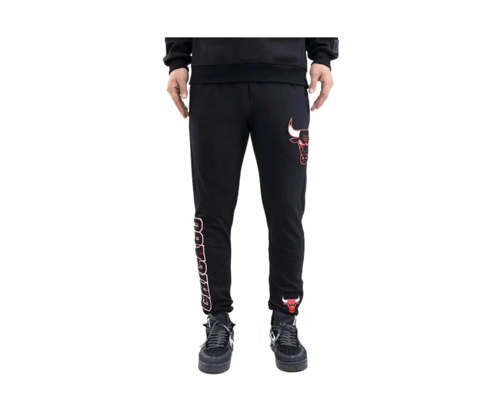 Pro Standard Chicago Bulls Logo Men Joggers Black/Red