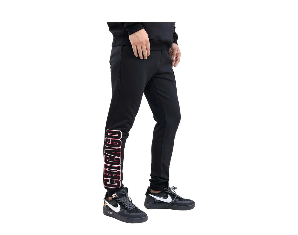 Pro Standard Chicago Bulls Logo Men Joggers Black/Red