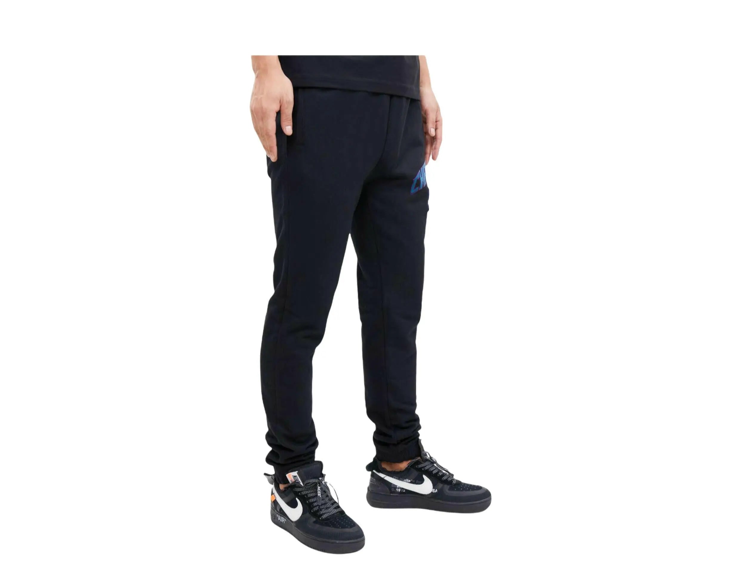 Pro Standard NBA Charlotte Hornets Stacked Logo Men Sweatpants Black