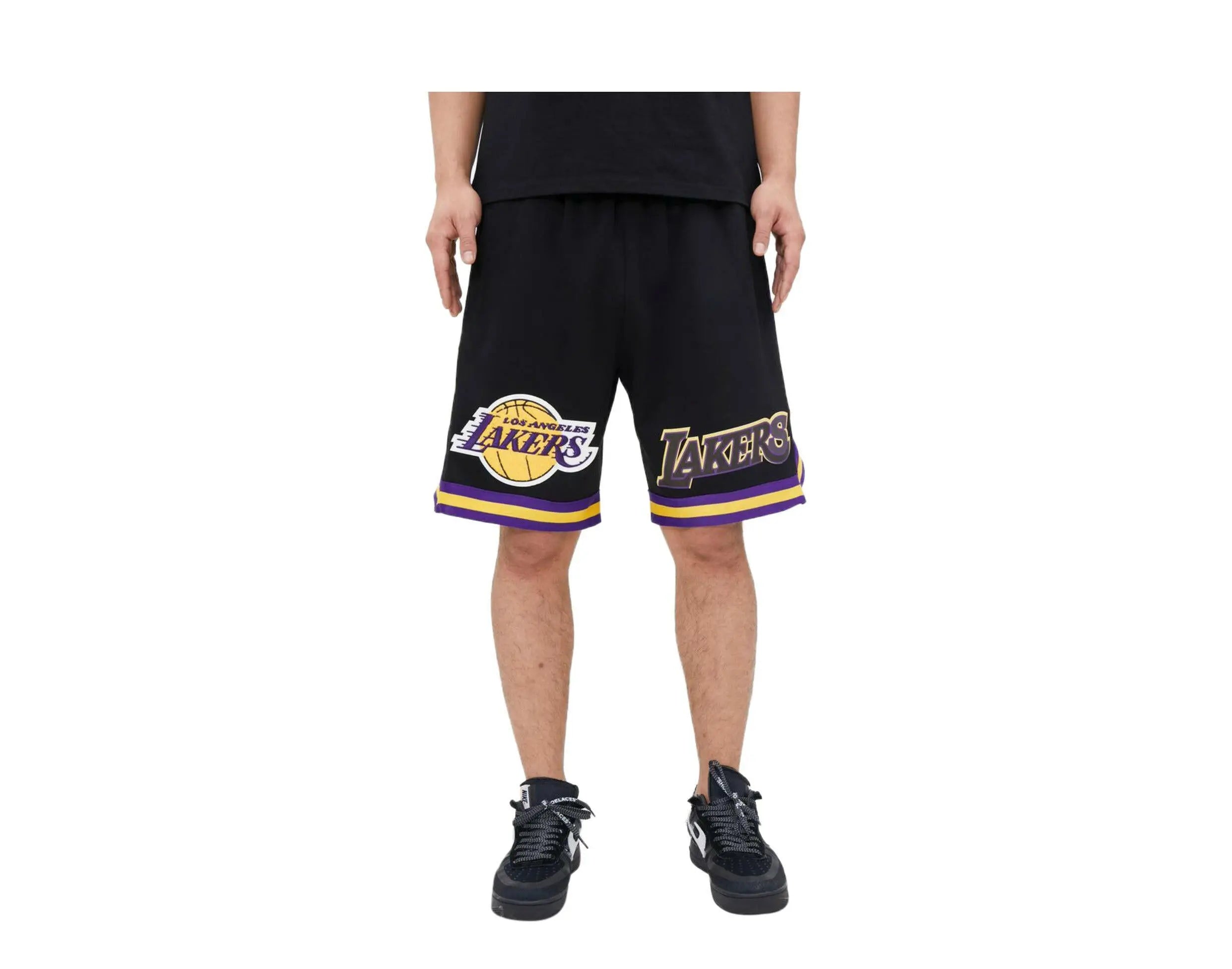 Pro Standard Los Angeles Lakers Classic Chenille Men Shorts Black