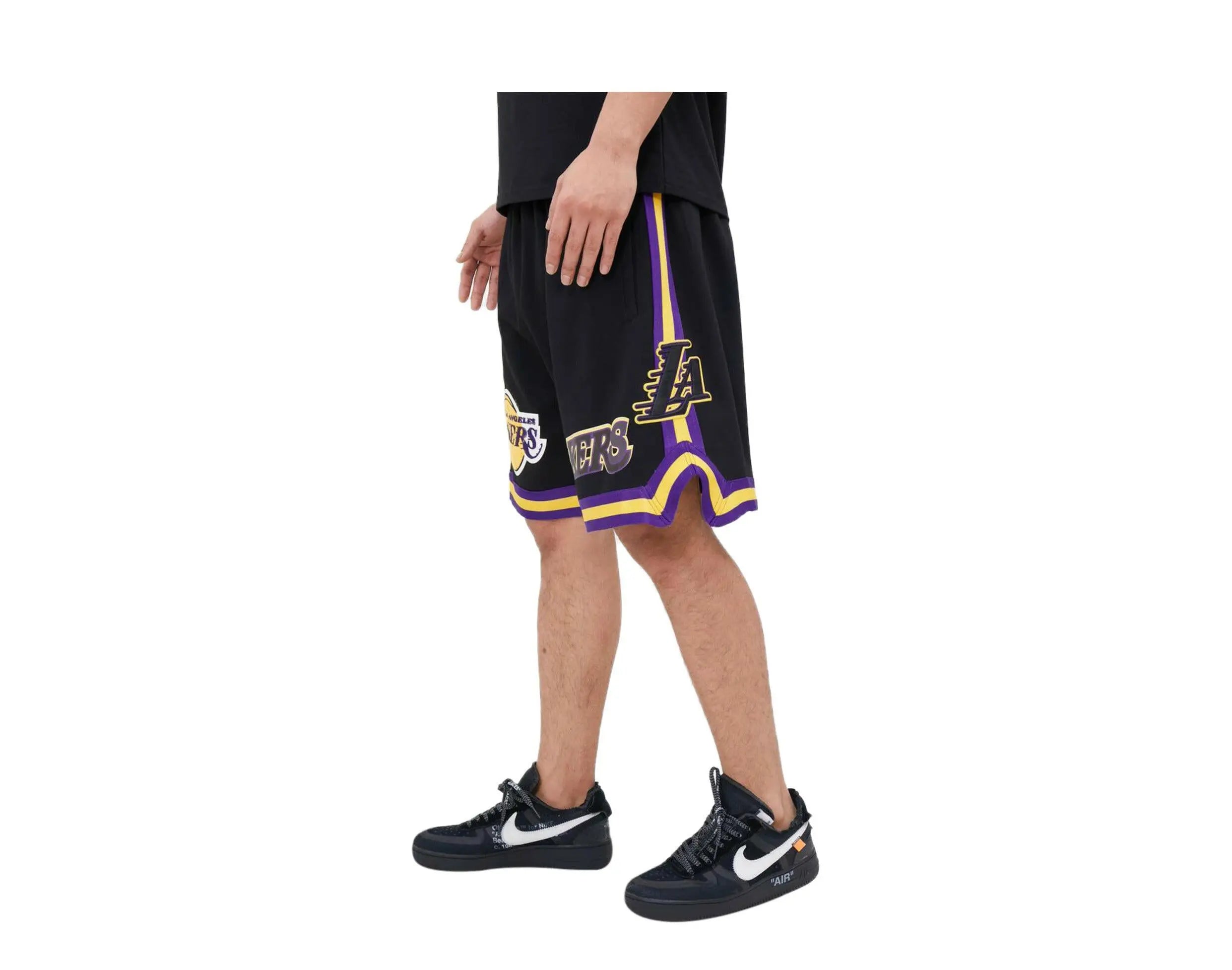 Pro Standard Los Angeles Lakers Classic Chenille Men Shorts Black
