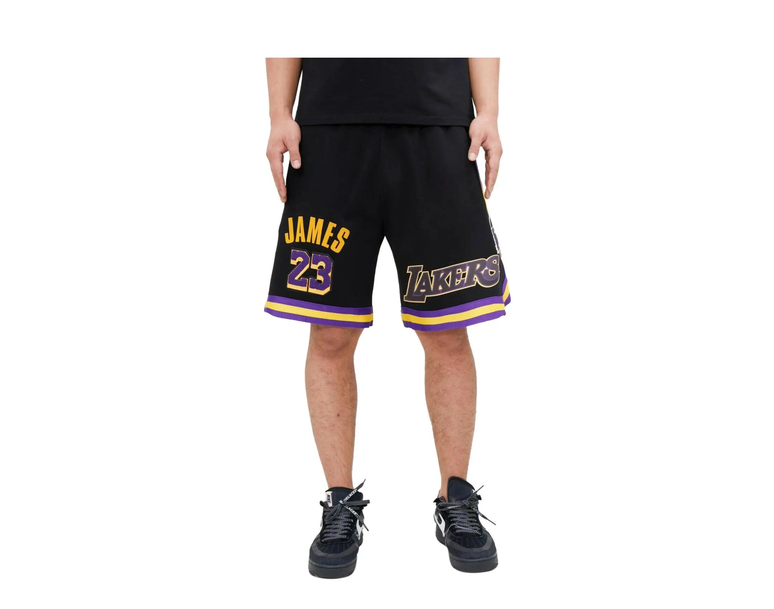 Pro Standard Los Angeles Lakers Lebron James Pro Team Men Shorts Black