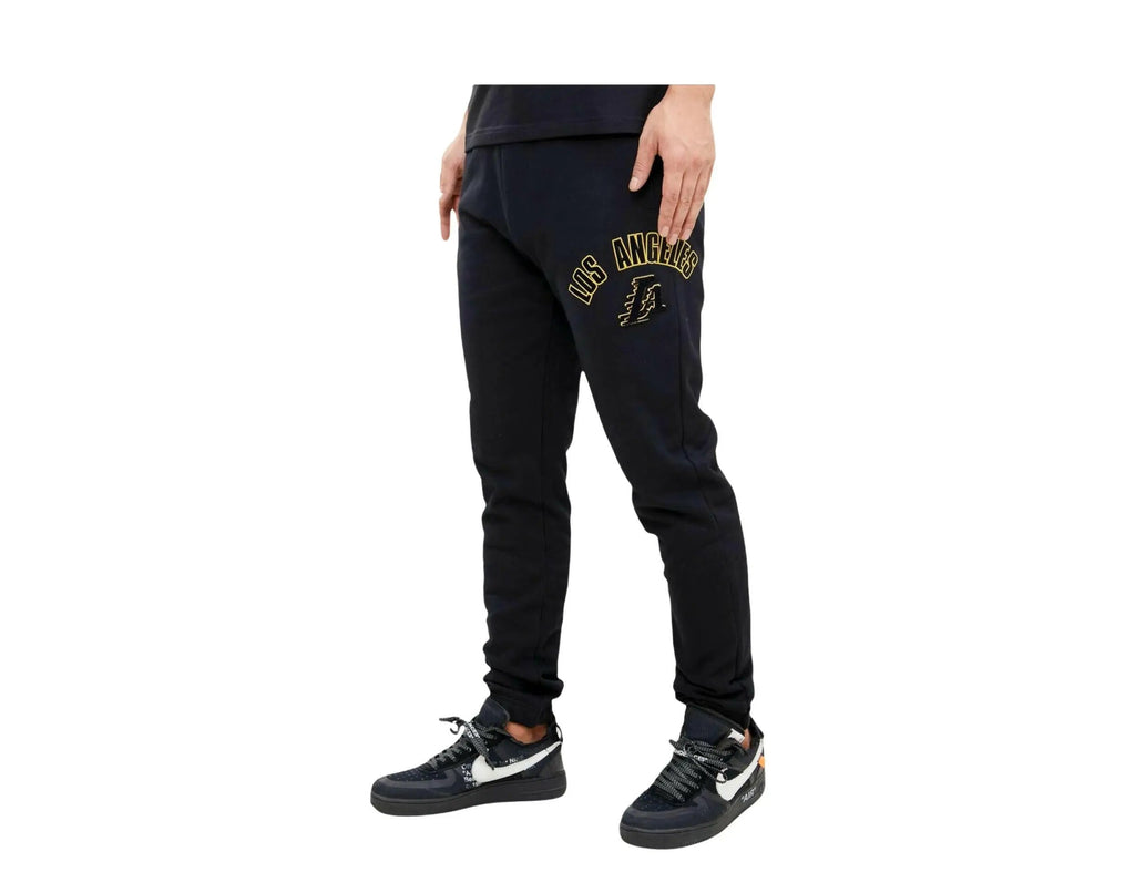Pro Standard NBA Los Angeles Lakers Stacked Logo Men Sweatpants Black