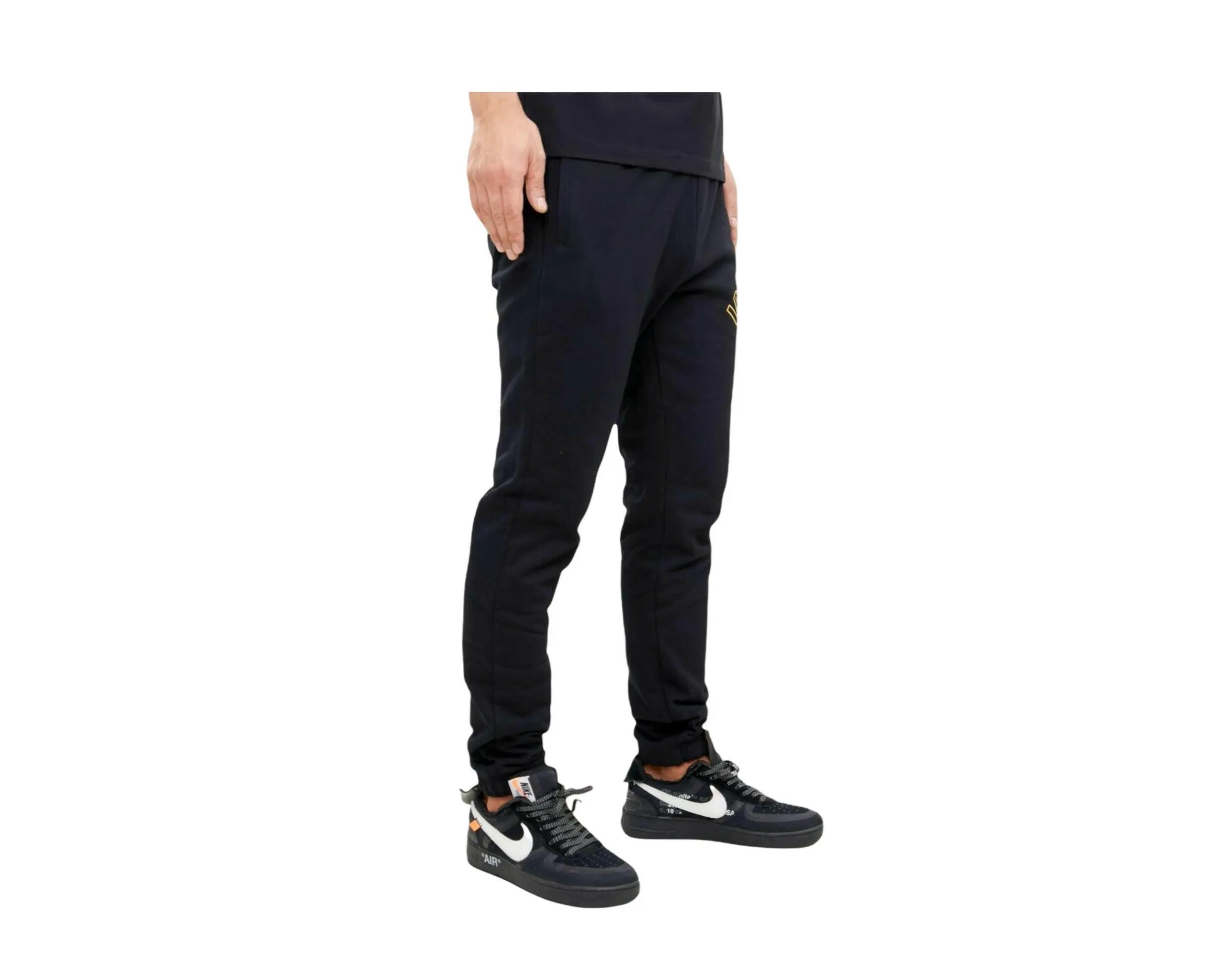 Pro Standard NBA Los Angeles Lakers Stacked Logo Men Sweatpants Black