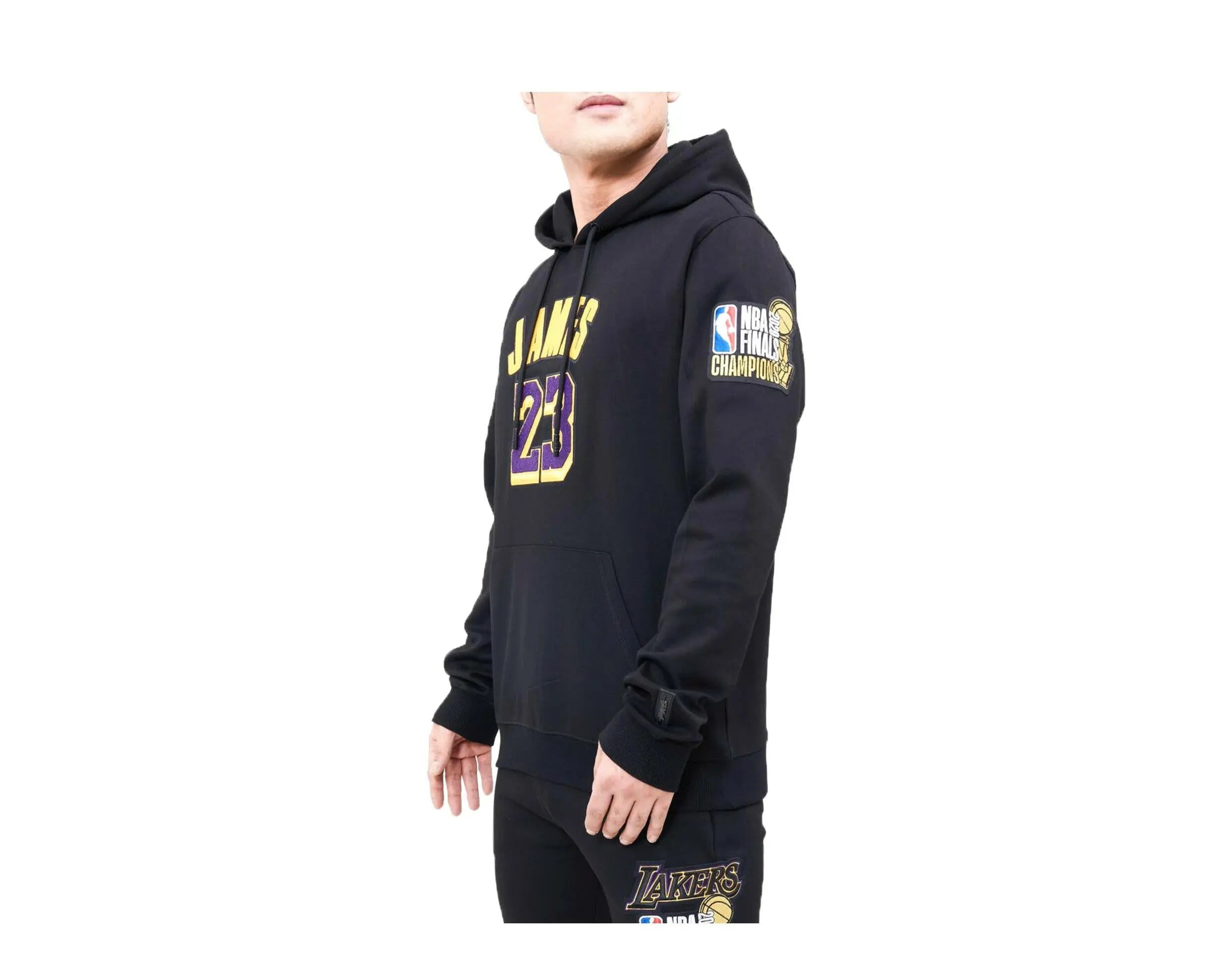 Pro Standard Los Angeles Lakers Lebron James Pro Team Men Hoodie Black