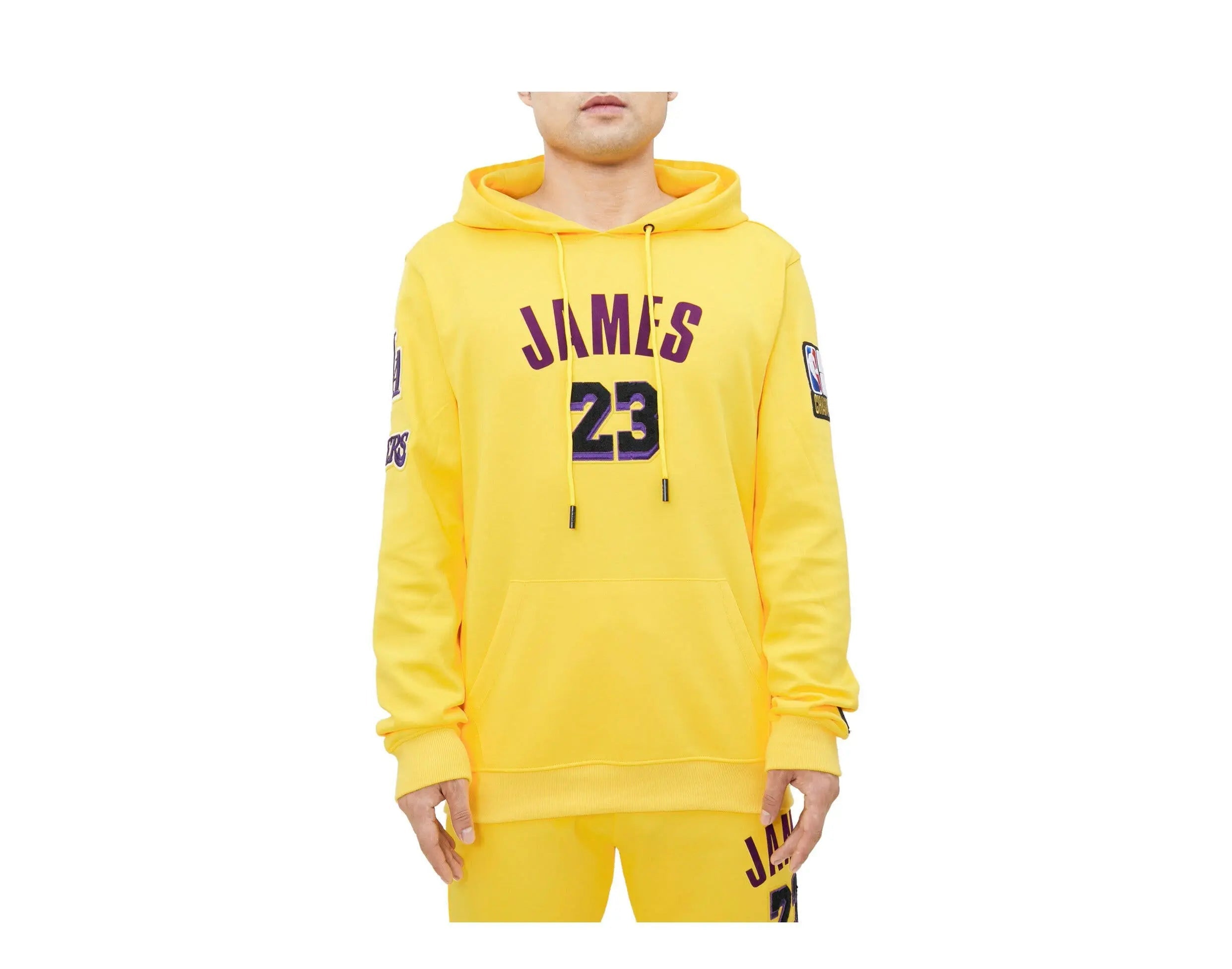 Pro Standard Los Angeles Lakers Lebron James Pro Team Men Hoodie Yellow