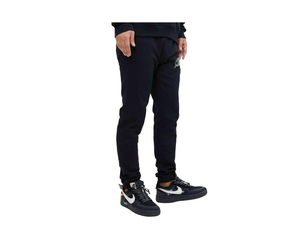 Pro Standard NBA Milwaukee Bucks Stacked Logo Men Sweatpants Black