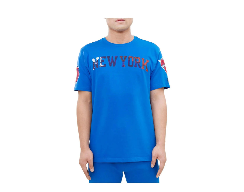 Pro Standard New York Knicks Pro Team Men T‑Shirt Blue/Dip Dye