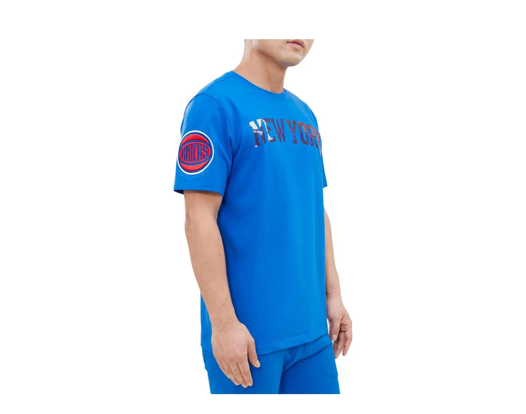 Pro Standard New York Knicks Pro Team Men T‑Shirt Blue/Dip Dye
