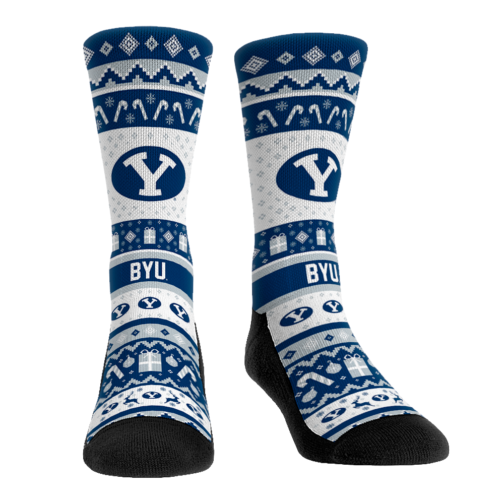 BYU Cougars - Tacky Sweater Crew Socks