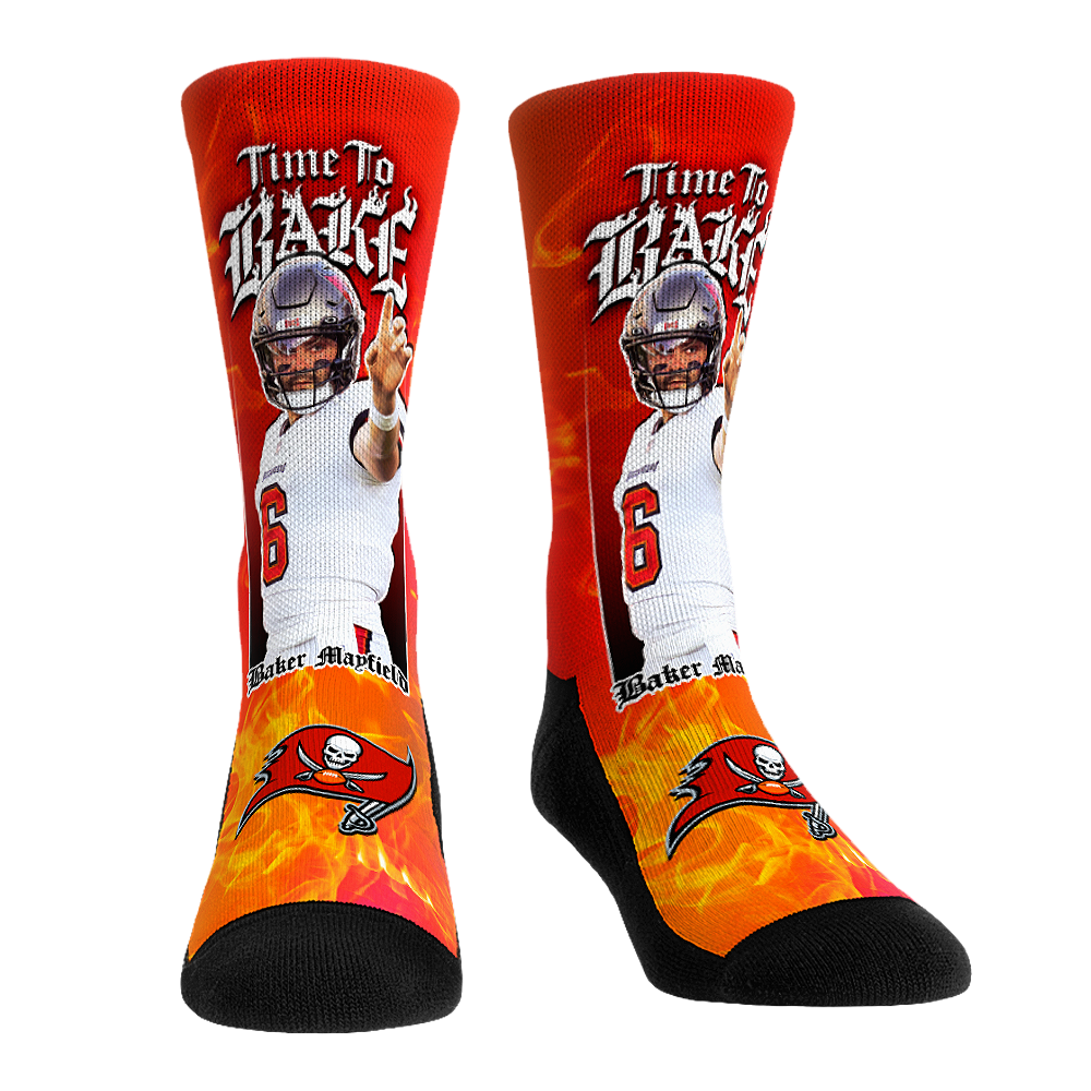 Baker Mayfield - Tampa Bay Buccaneers - Time to Bake Crew Socks