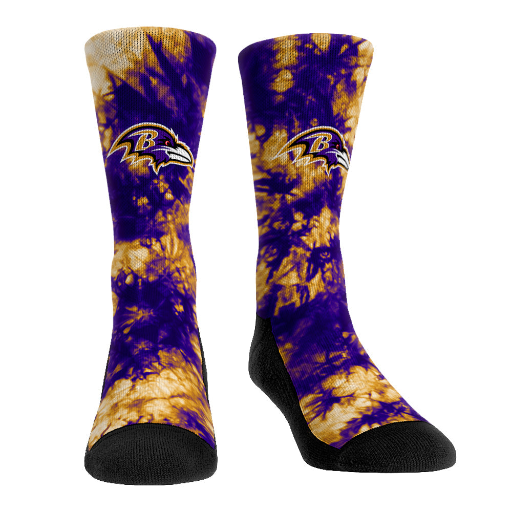Baltimore Ravens - Team Tie Dye Crew Socks