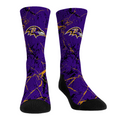 Baltimore Ravens - Cracked Marble Crew Socks