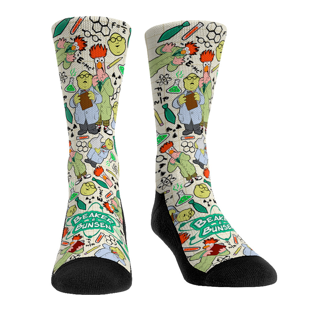 Beaker & Dr. Bunsen Honeydew - All-Over Crew Socks