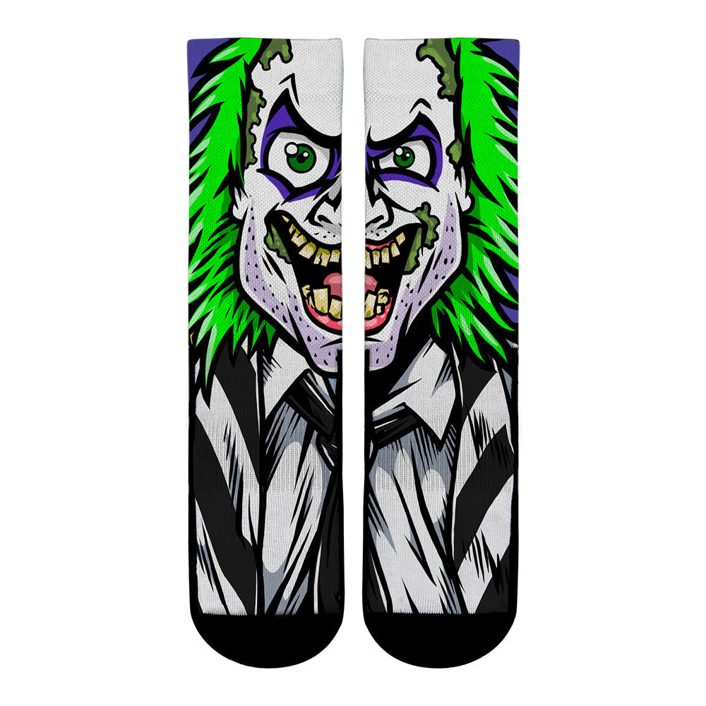 Beetlejuice - Split Face Crew Socks